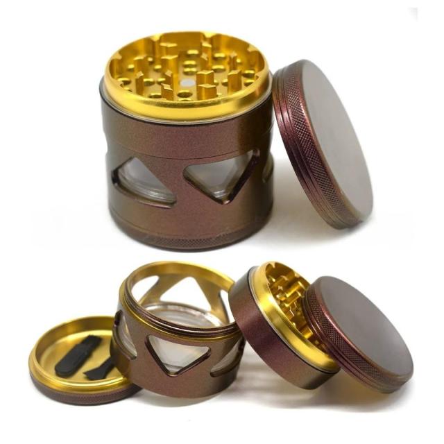 Honghui Smoking Wholesale Color-Changing Chameleon Metal Grinder