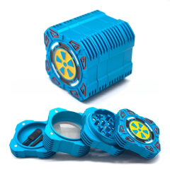 Wholesale Creative Square Shape Metal Aluminum Alloy Herb Grinder Weed Grinder