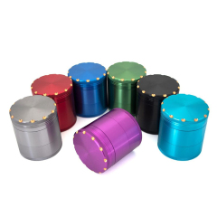 Wholesale 63mm-5parts Aluminum Alloy Weed Grinder Star-Shaped Tooth Herb Grinder with Storage Tank