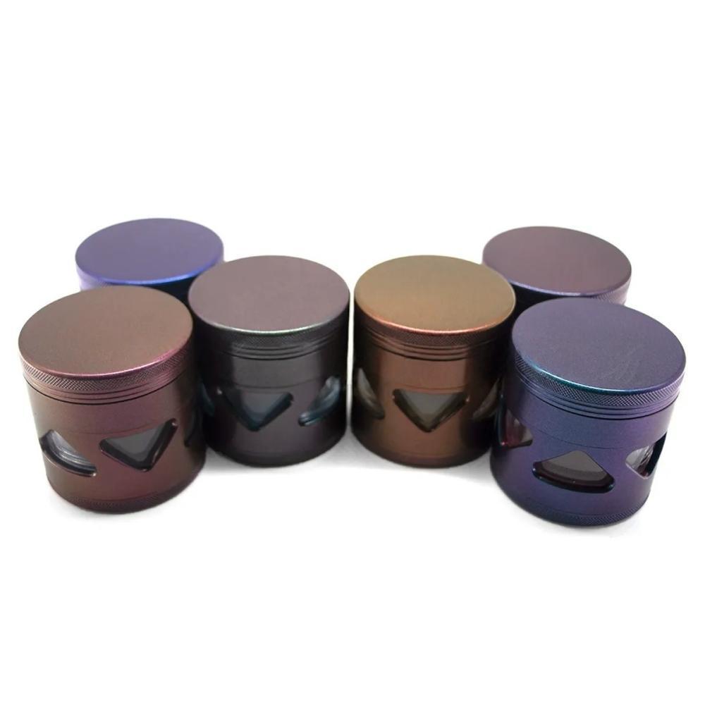 Honghui Smoking Wholesale Color-Changing Chameleon Metal Grinder