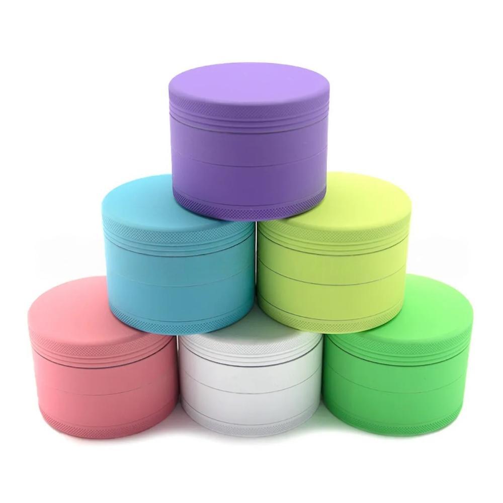 Wholesale Metal Aluminum Alloy Glow-in-the-dark Rubber Paint Herb Grinder Weed Grinder