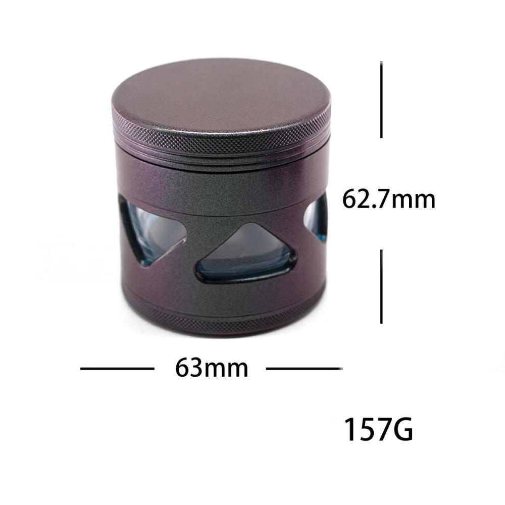 Honghui Smoking Wholesale Color-Changing Chameleon Metal Grinder
