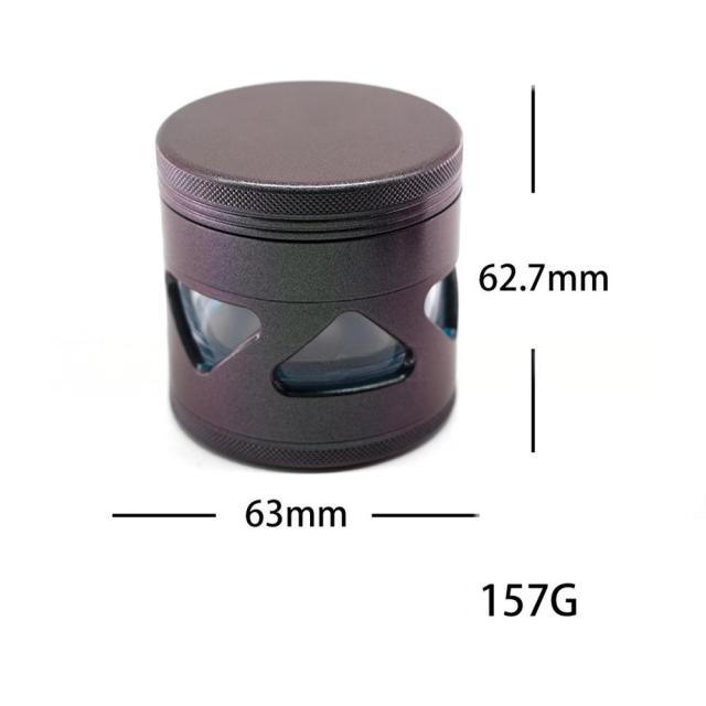 Honghui Smoking Wholesale Color-Changing Chameleon Metal Grinder