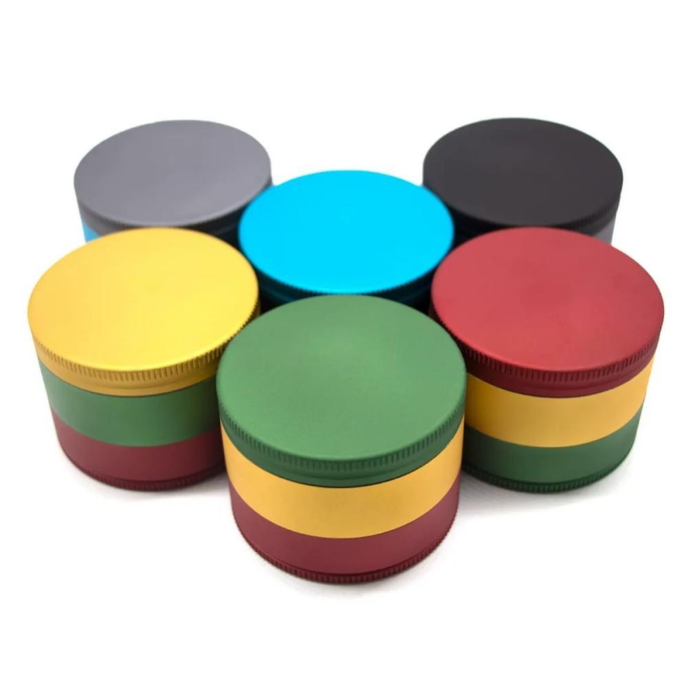 Wholesale 70mm-3parts Aluminum Alloy Herb Grinder Weed Grinder