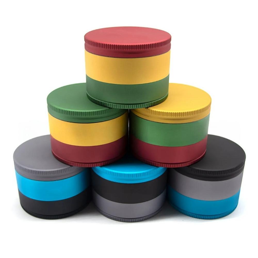 Wholesale 70mm-3parts Aluminum Alloy Herb Grinder Weed Grinder