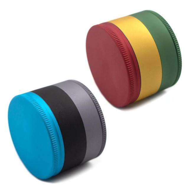 Wholesale 70mm-3parts Aluminum Alloy Herb Grinder Weed Grinder