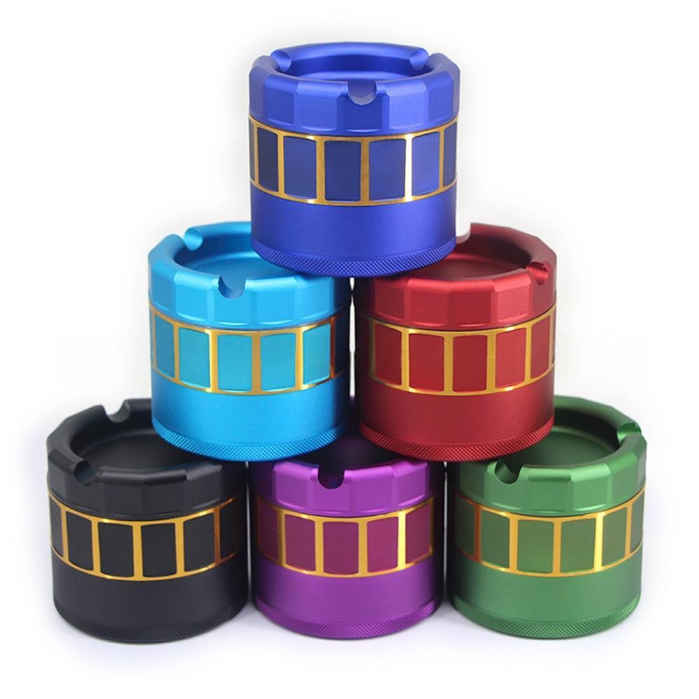 Wholesale Creative Metal Aluminum Alloy Weed Grinder with Ashtray