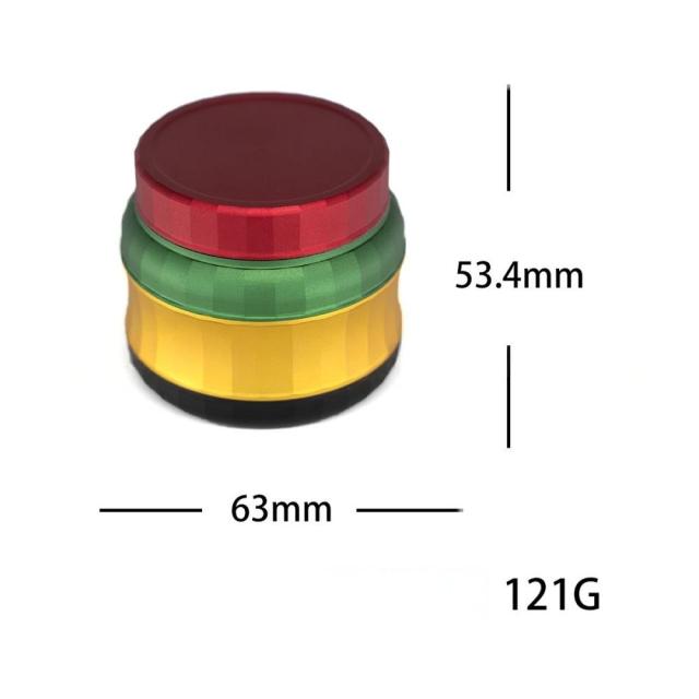 Wholesale Popular 63mm-4parts Aluminum Alloy Weed Grinder