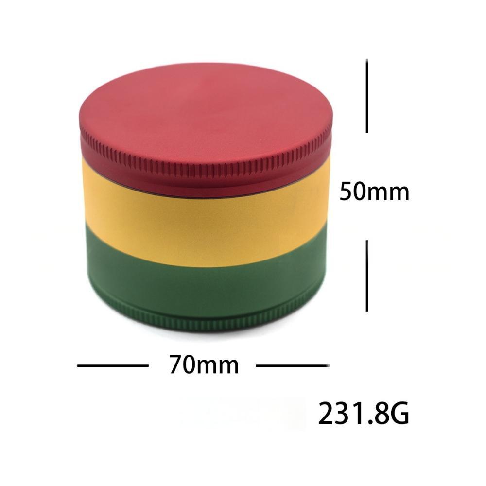 Wholesale 70mm-3parts Aluminum Alloy Herb Grinder Weed Grinder