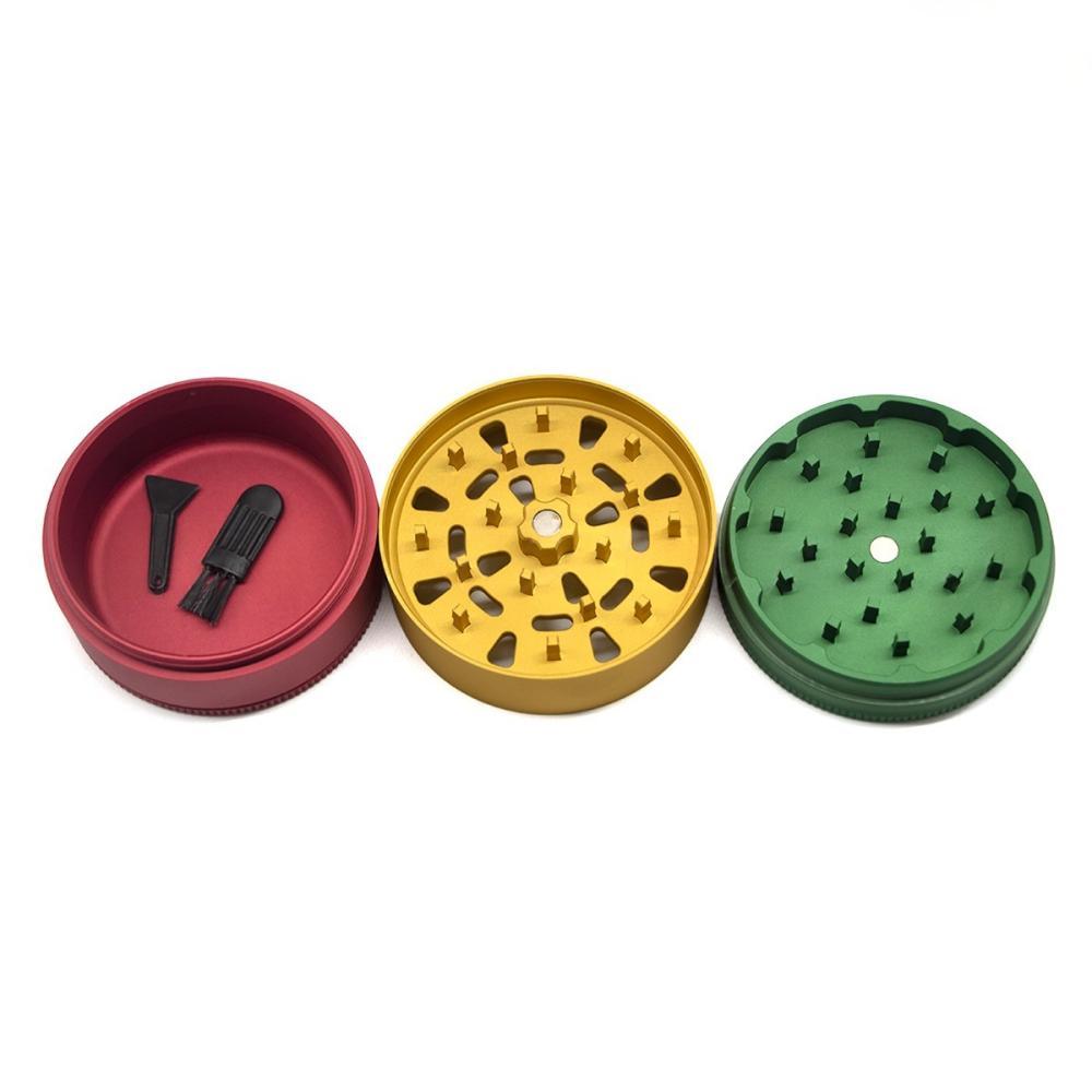 Wholesale 70mm-3parts Aluminum Alloy Herb Grinder Weed Grinder