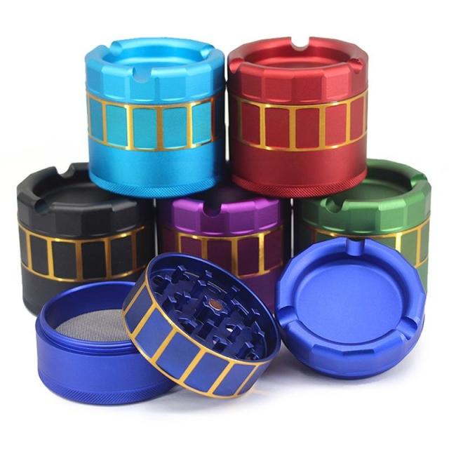Wholesale Creative Metal Aluminum Alloy Weed Grinder with Ashtray