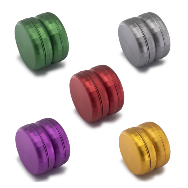 Wholesale Spinner Ball-Shaped 63mm-4parts Aluminum Alloy Grinder