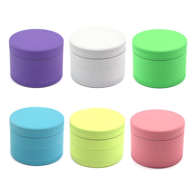 Wholesale Metal Aluminum Alloy Glow-in-the-dark Rubber Paint Herb Grinder Weed Grinder