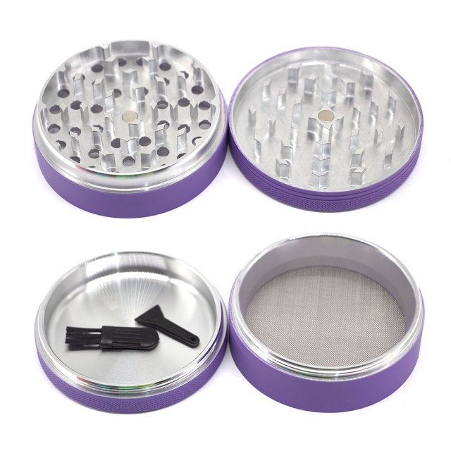 Wholesale Metal Aluminum Alloy Glow-in-the-dark Rubber Paint Herb Grinder Weed Grinder