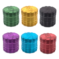 Wholesale New 63mm-4parts Metal Aluminum Alloy Herb Grinder Weed Grinder