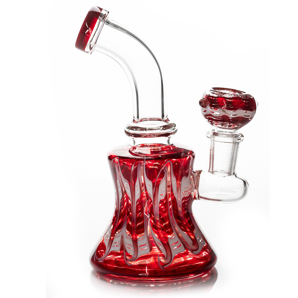 Wholesale Classic Wrap & Rake Bong Glass Bong Waterpipe
