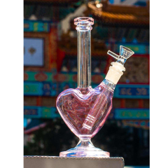 Wholesale Creative Glass Heart Bong