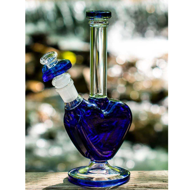 Wholesale Creative Glass Heart Bong