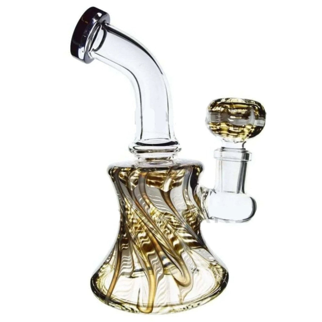 Wholesale Classic Wrap & Rake Bong Glass Bong Waterpipe