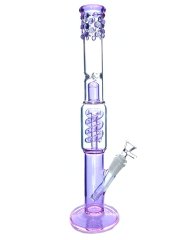 Wholesale Purple Twist Bong Glass Bong Waterpipe