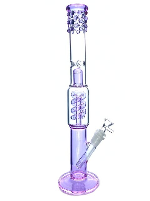 Wholesale Purple Twist Bong Glass Bong Waterpipe