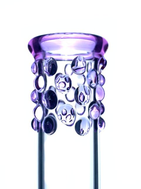 Wholesale Purple Twist Bong Glass Bong Waterpipe
