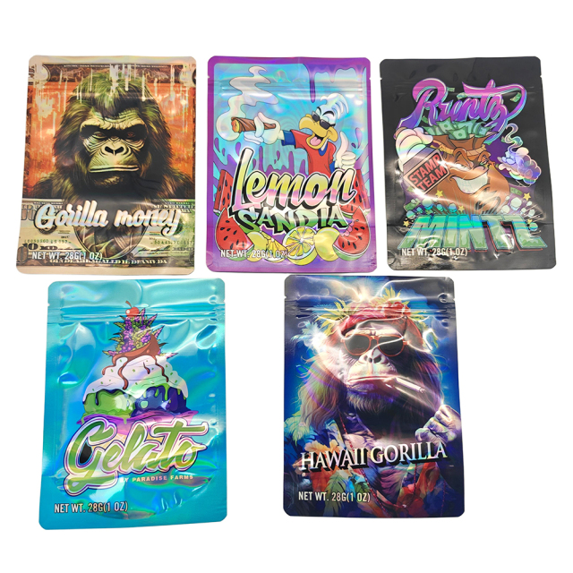 Wholesale Custom LOGO OEM 28G 1oz Mylar Bags