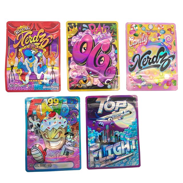 Wholesale Custom LOGO OEM 28G 1oz Mylar Bags