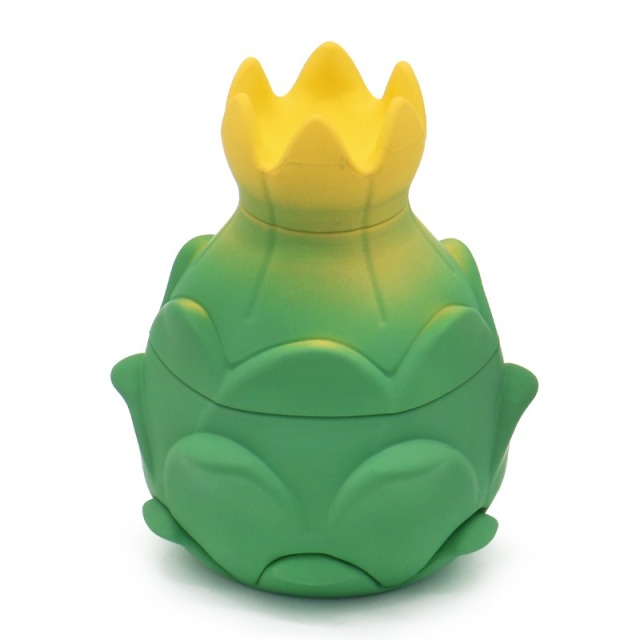 Honghui Smoking Wholesale 75mm-4parts Dragon Fruit Shaped Design Zinc Alloy Weed Grinder