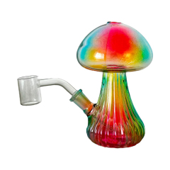 Wholesale Mushroom-shaped Mini Glass Pipe Glass Bong Water Pipe