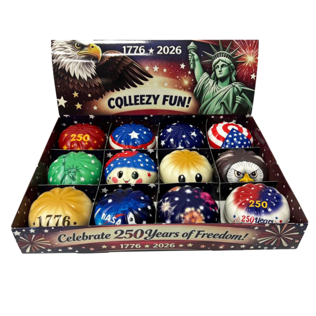 Wholesale 2026 Popular Stress-relief Toys Clelbrate United States 250years of Freedom Squishy Dumplings