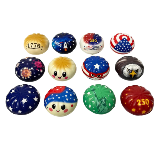 Wholesale 2026 Popular Stress-relief Toys Clelbrate United States 250years of Freedom Squishy Dumplings