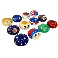 Wholesale 2026 Popular Stress-relief Toys Clelbrate United States 250years of Freedom Squishy Dumplings