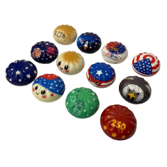 Wholesale 2026 Popular Stress-relief Toys Clelbrate United States 250years of Freedom Squishy Dumplings