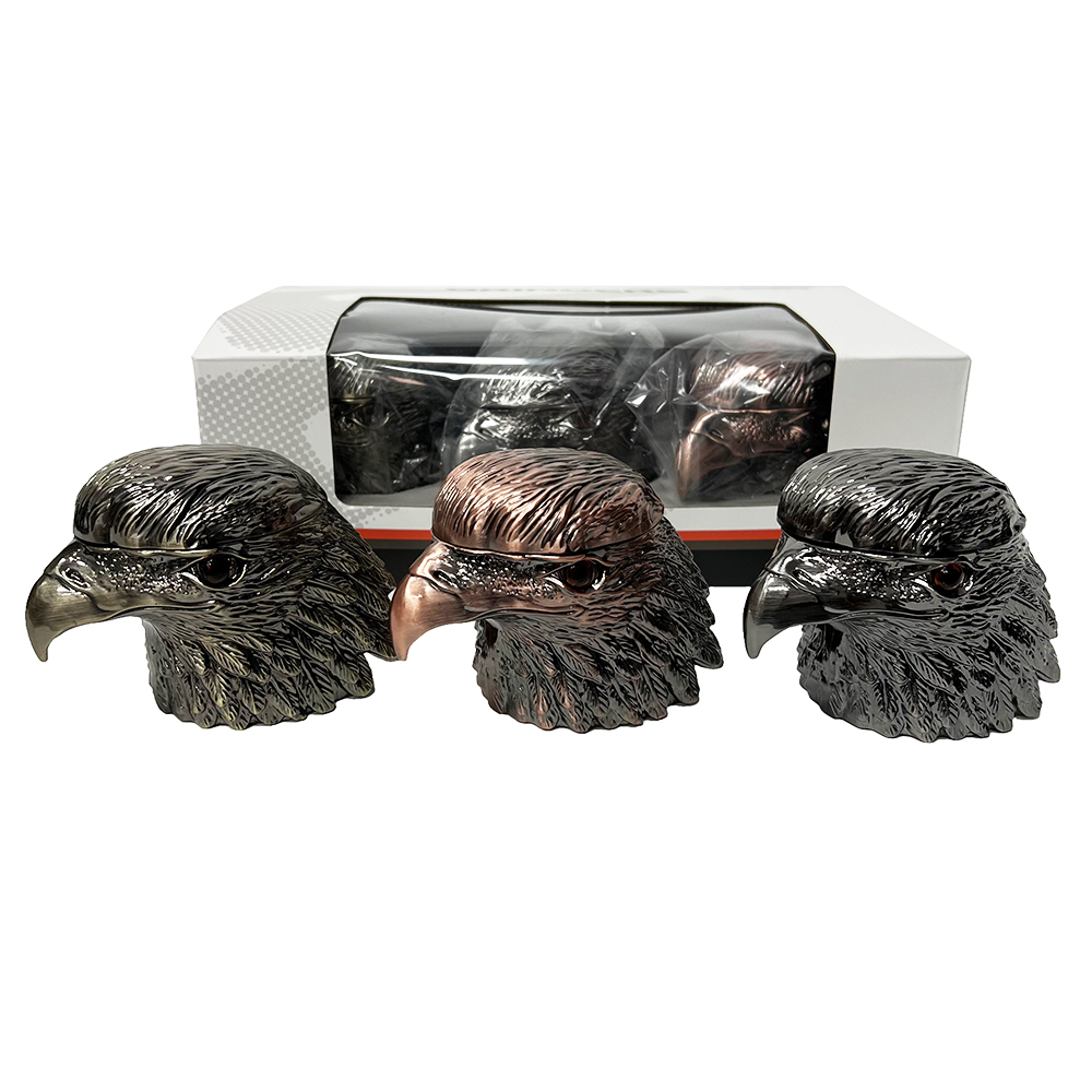 Wholesale 2026 New Smoking Accessories Zinc Alloy American Eagle Designed 4-parts Herb Weed Grinder