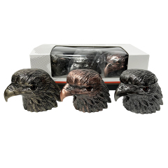Wholesale 2026 New Smoking Accessories Zinc Alloy American Eagle Designed 4-parts Herb Weed Grinder