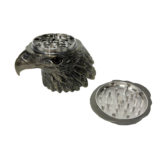 Wholesale 2026 New Smoking Accessories Zinc Alloy American Eagle Designed 4-parts Herb Weed Grinder