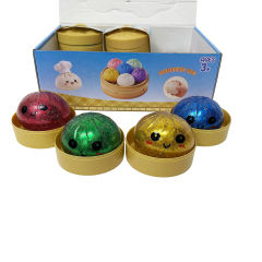 Wholesale Hot Selling Stress-relief Toys Surprise Box Shiny Squeezy Dumpling with Display Box