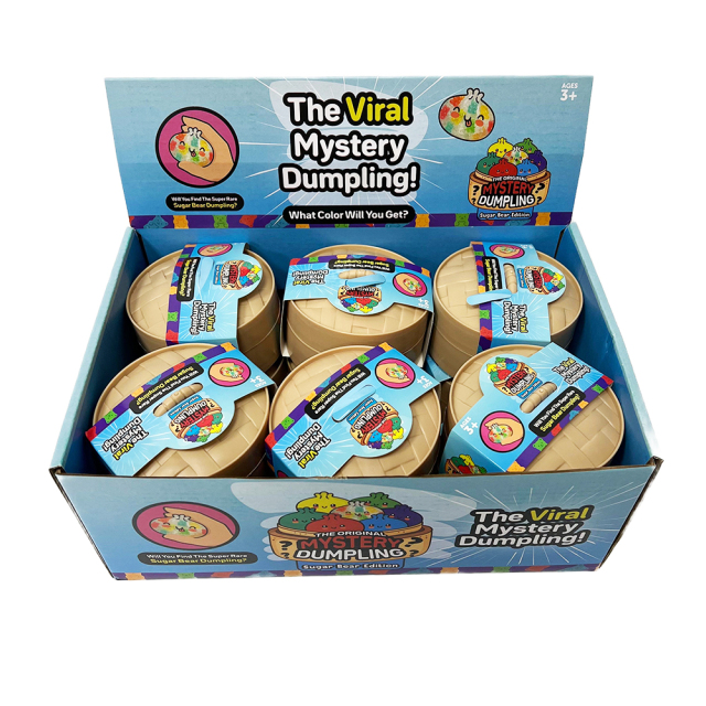 Wholesale Hot Selling Stress-relief Toys Surprise Box Mystery Dumpling with Display Box