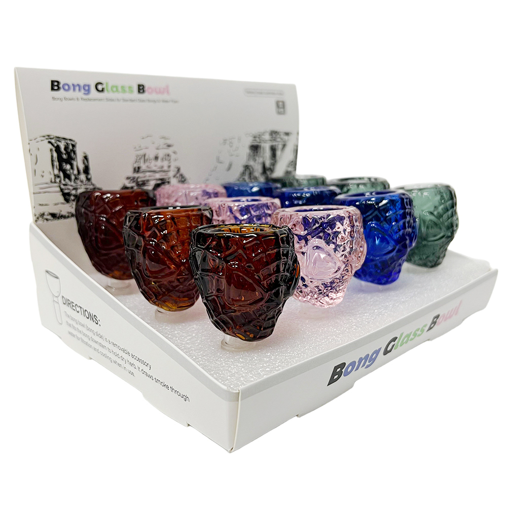 Wholesale Factory Directly Cheap Price Bong Bowls Spiderman Shaped Glass Bowl Slide in Stock