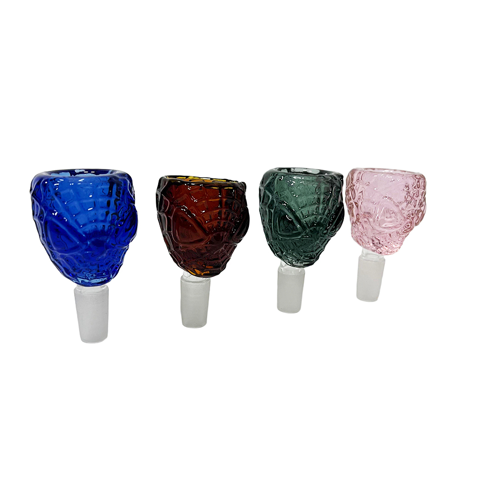 Wholesale Factory Directly Cheap Price Bong Bowls Spiderman Shaped Glass Bowl Slide in Stock