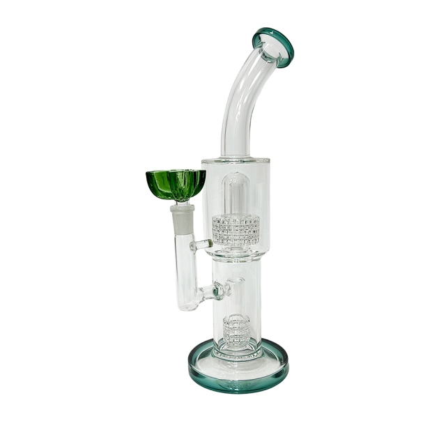 Wholesale Bong Bowls Manufacture 14mm Colorful Leaf Shaped Glass Bowl Slide in Stock