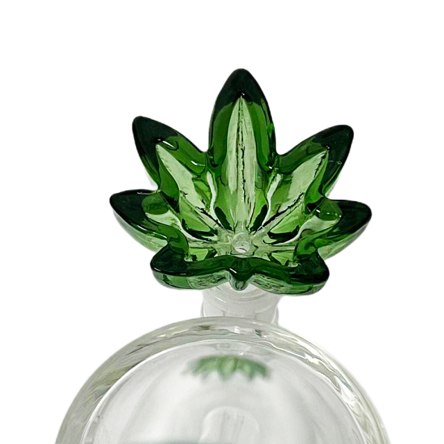 Wholesale Bong Bowls Manufacture 14mm Colorful Leaf Shaped Glass Bowl Slide in Stock