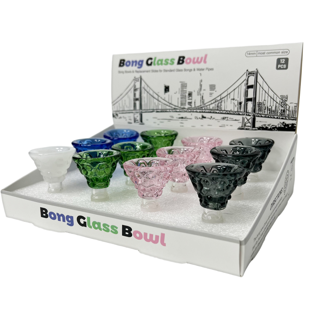 Wholesale Bong Bowls Manufacturer 14mm Classic Glass Bowl Slide in Stock