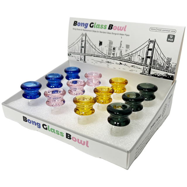 Wholesale Bong Bowls Manufacturer 14mm Classic Glass Bowl Slide in Stock