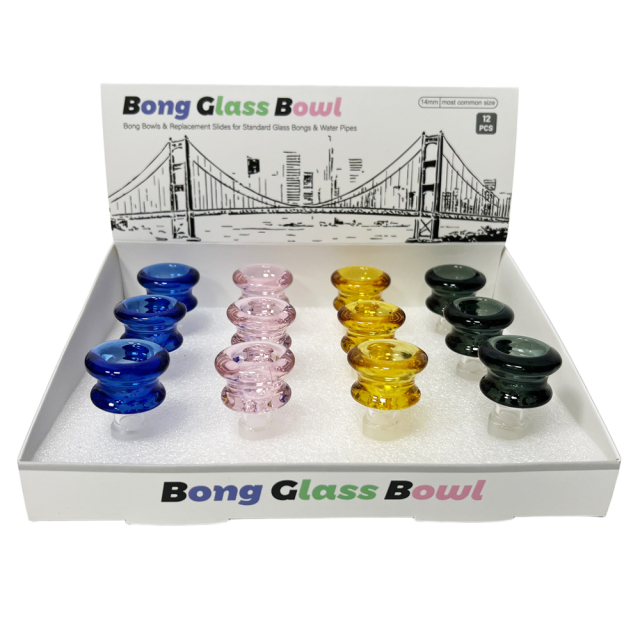 Wholesale Bong Bowls Manufacturer 14mm Classic Glass Bowl Slide in Stock