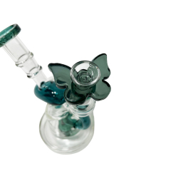 Wholesale Factory Directly Bong Bowls 14mm Mix Color Butterfly Shaped Glass Bowl Slide with Display Box