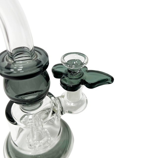 Wholesale Factory Directly Bong Bowls 14mm Mix Color Butterfly Shaped Glass Bowl Slide with Display Box