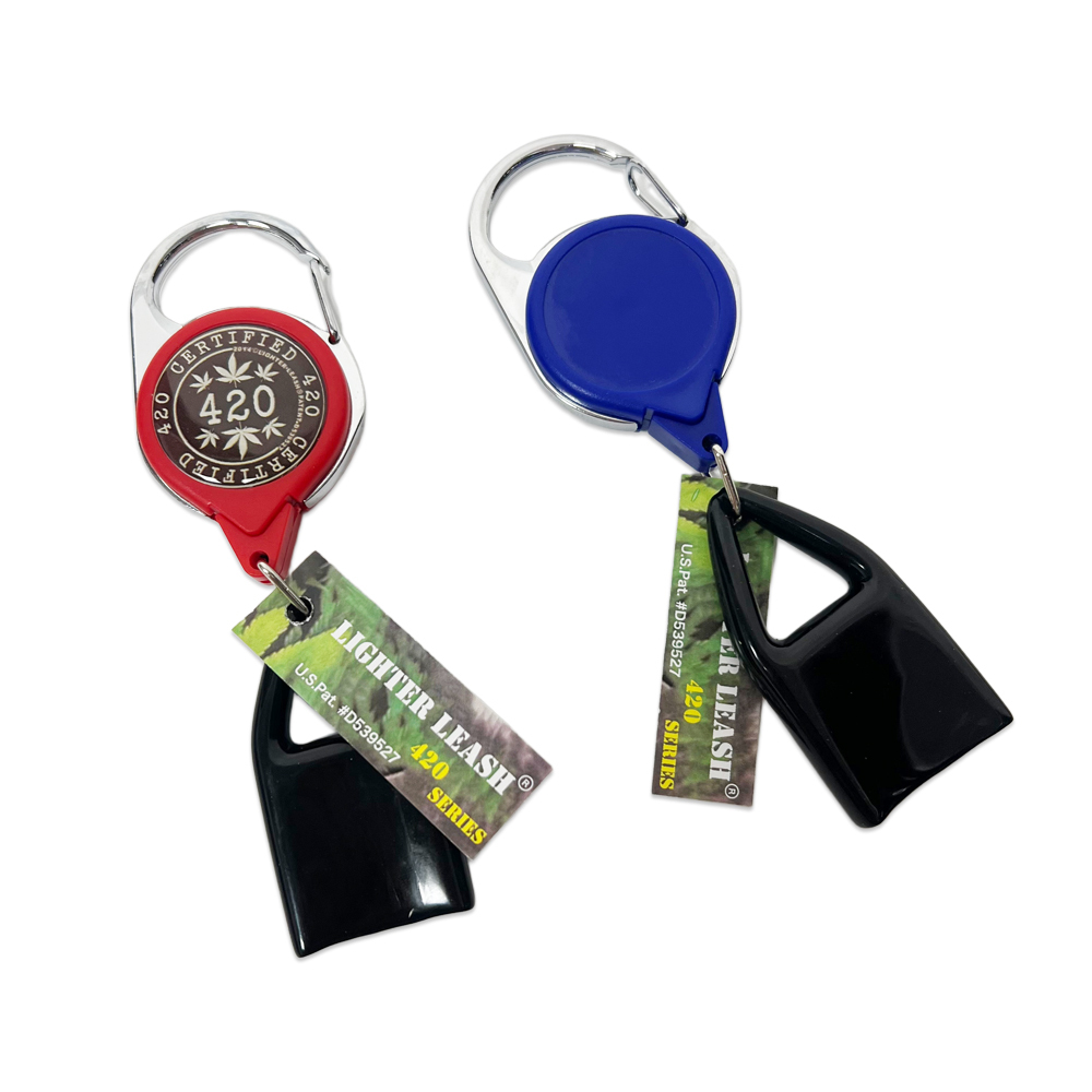 Wholesale Customizable Mix Design Colorful 420 Lighter Leash in Jar