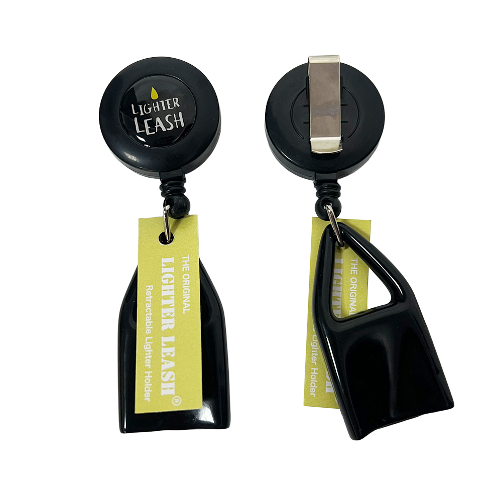Wholesale Custom LOGO Black Color Lighter Leash with Label